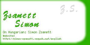 zsanett simon business card